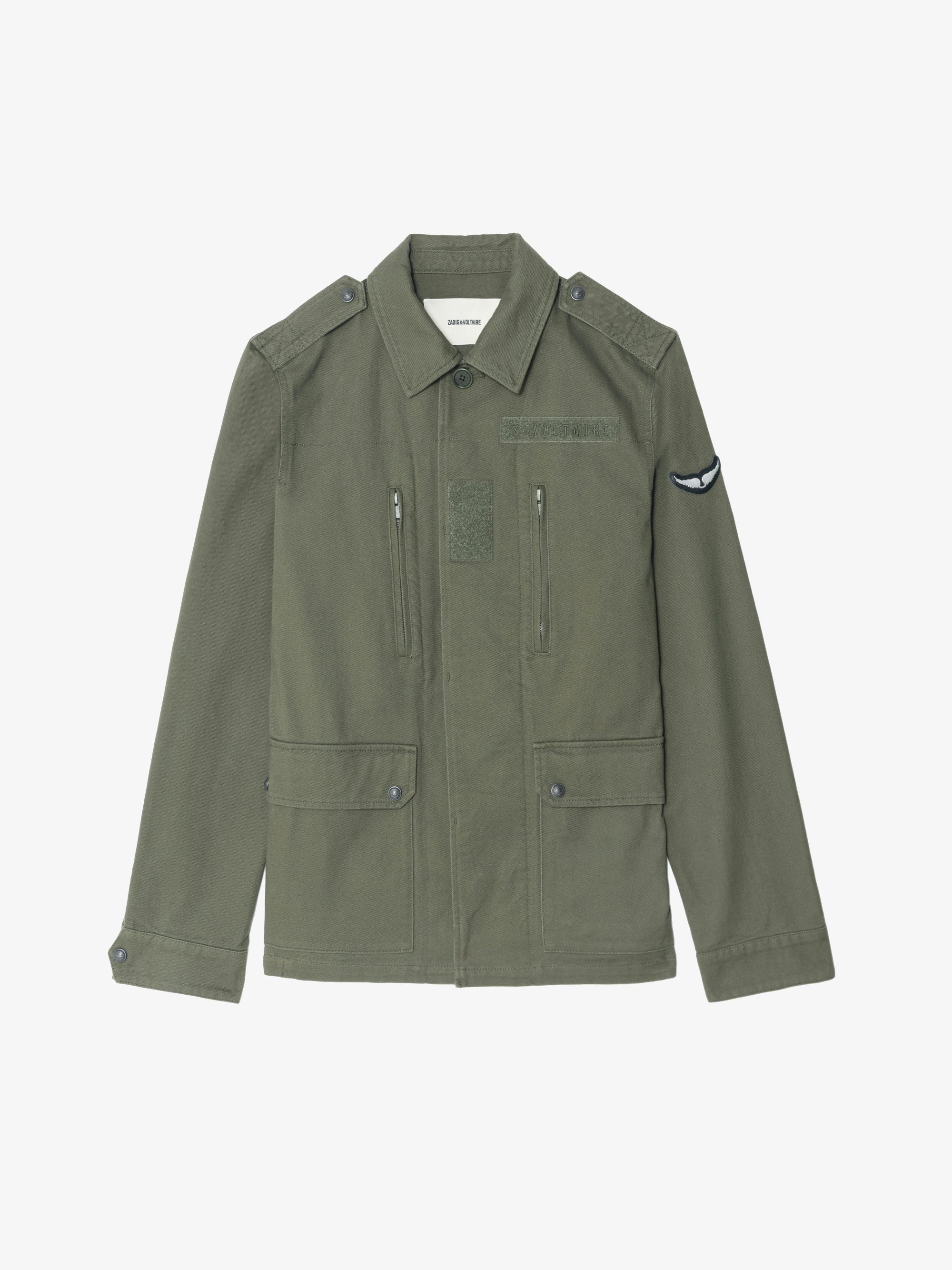 Kido Parka - Military parka with button fastening and functional pockets.